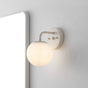 Louis Parisian Globe Metal/Frosted Glass Modern Contemporary LED Vanity